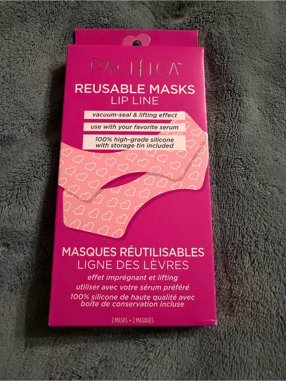 Pacifica Reusable Lip Masks - Hot Pink & Light Pink